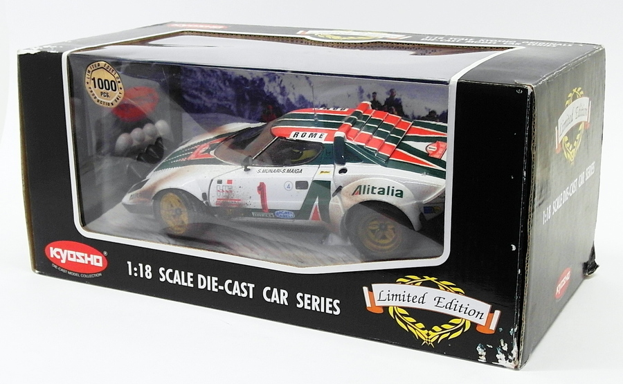 Kyosho 1/18 Scale Model Car 08139A - Lancia Stratos HF Altalia Diorama