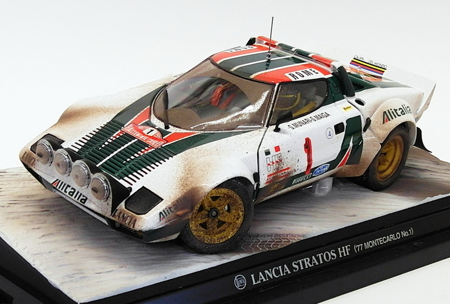 Kyosho 1/18 Scale Model Car 08139A - Lancia Stratos HF Altalia Diorama