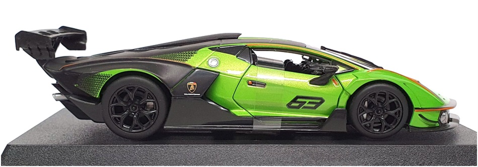 Burago 1/24 Scale 18-28017 - Lamborghini Essenza SCV12 - Black/Green