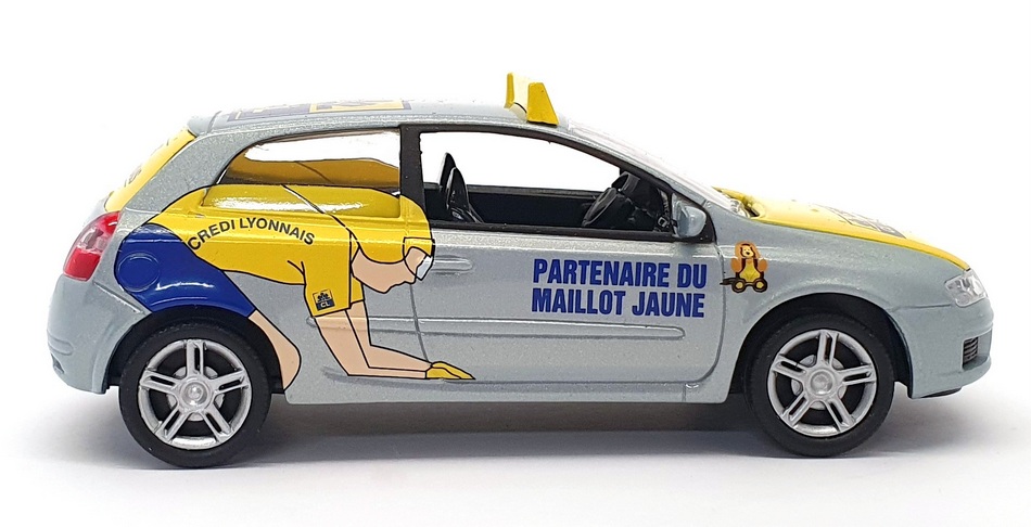 Norev 1/43 Scale Diecast 31821B - Fiat Stilo Tour De France - Yellow/Grey