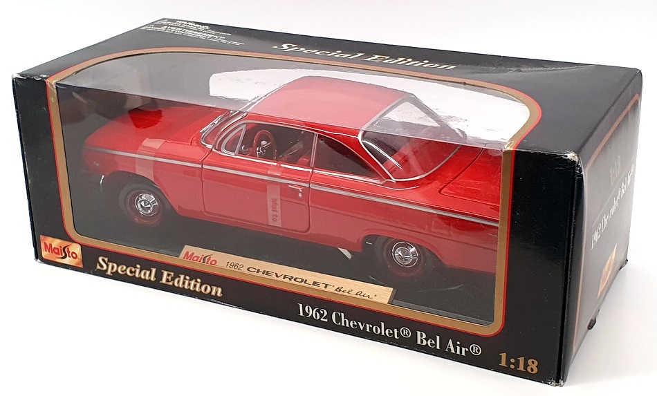 Maisto 1/18 Scale Diecast 31641 - 1962 Chevrolet Bel Air - Red