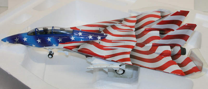 Franklin Mint 1/48 Scale Diecast Model Plane B11C398 F14 Tomcat Stars & Stripes