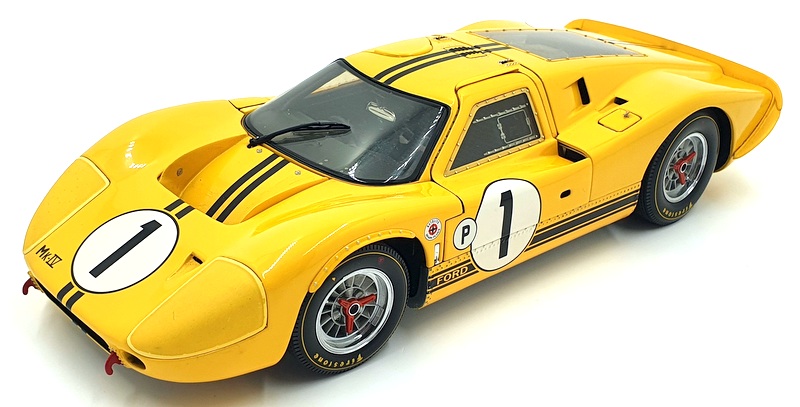 Exoto 1/18 Scale Diecast 18051 - Ford GT40 MK IV #1 - Yellow/Black Stripes