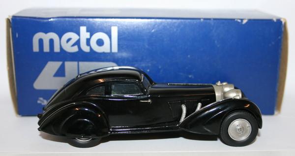 Metal 43 1/43 Scale White Metal - 1025 - Mercedes 500K Autobahnkurier - Black