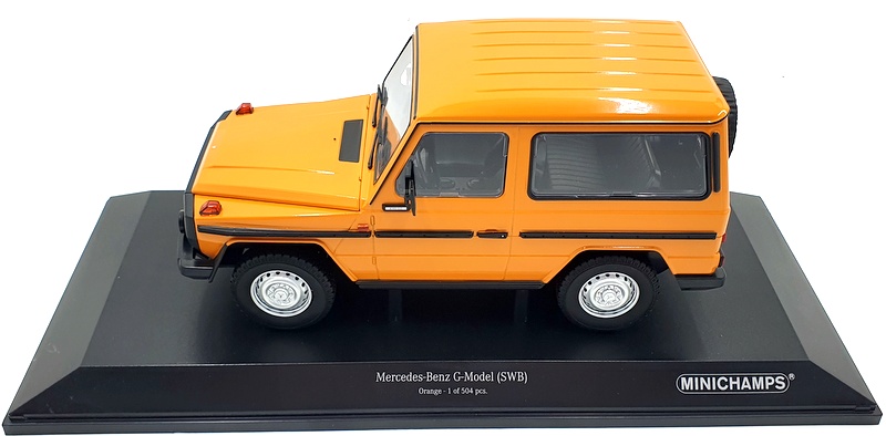 Minichamps 1/18 Scale Diecast 155 038000 - Mercedes-Benz G-Model SWB Orange