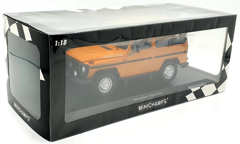 Minichamps 1/18 Scale Diecast 155 038000 - Mercedes-Benz G-Model SWB Orange