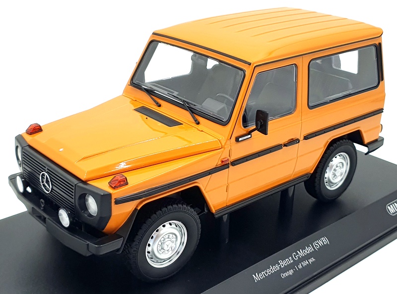 Minichamps 1/18 Scale Diecast 155 038000 - Mercedes-Benz G-Model SWB Orange