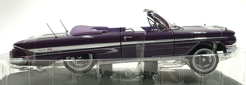 Sun Star 1/18 Scale 2111 1961 Chevrolet Impala Lowrider Open Convertible Purple