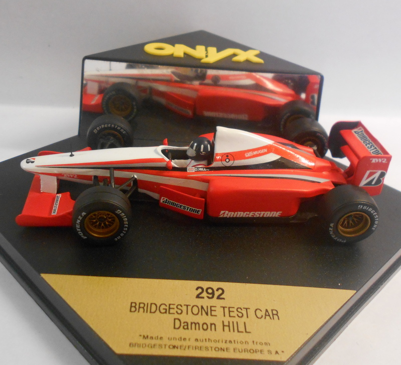 Onyx 1/43 Scale - 292 BRIDGESTONE TEST CAR DAMON HILL Onyx 1/43 Scale - 292 BRIDGESTONE TEST CAR DAMON HILL
