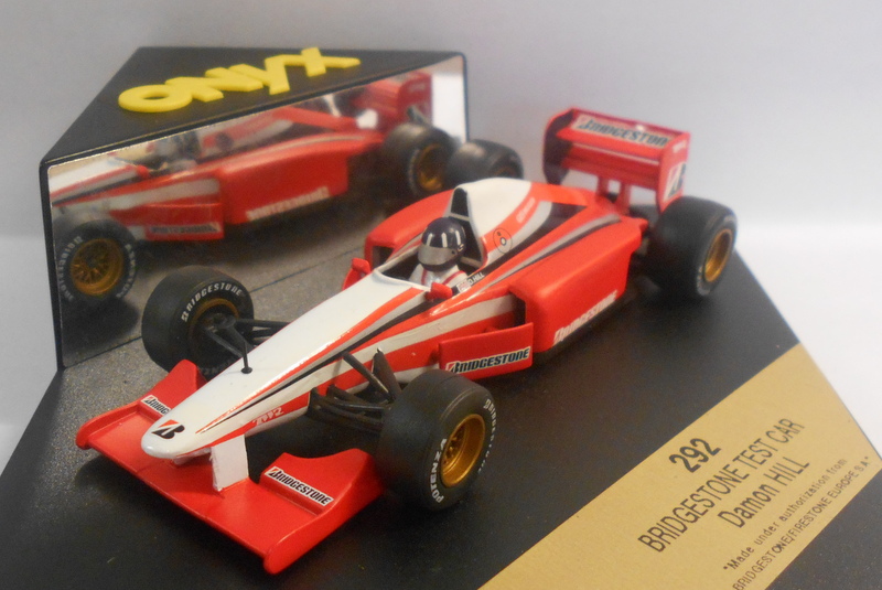 Onyx 1/43 Scale - 292 BRIDGESTONE TEST CAR DAMON HILL Onyx 1/43 Scale - 292 BRIDGESTONE TEST CAR DAMON HILL