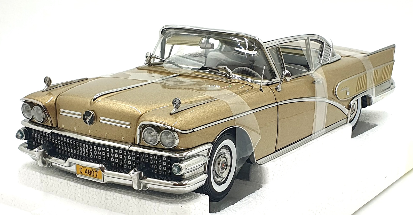 激レア　ヴィンテージ　sanpei design ミッドセンチュリー Sun Star 1/18 Diecast 4807 - 1958 Buick Limited Riviera Coupe