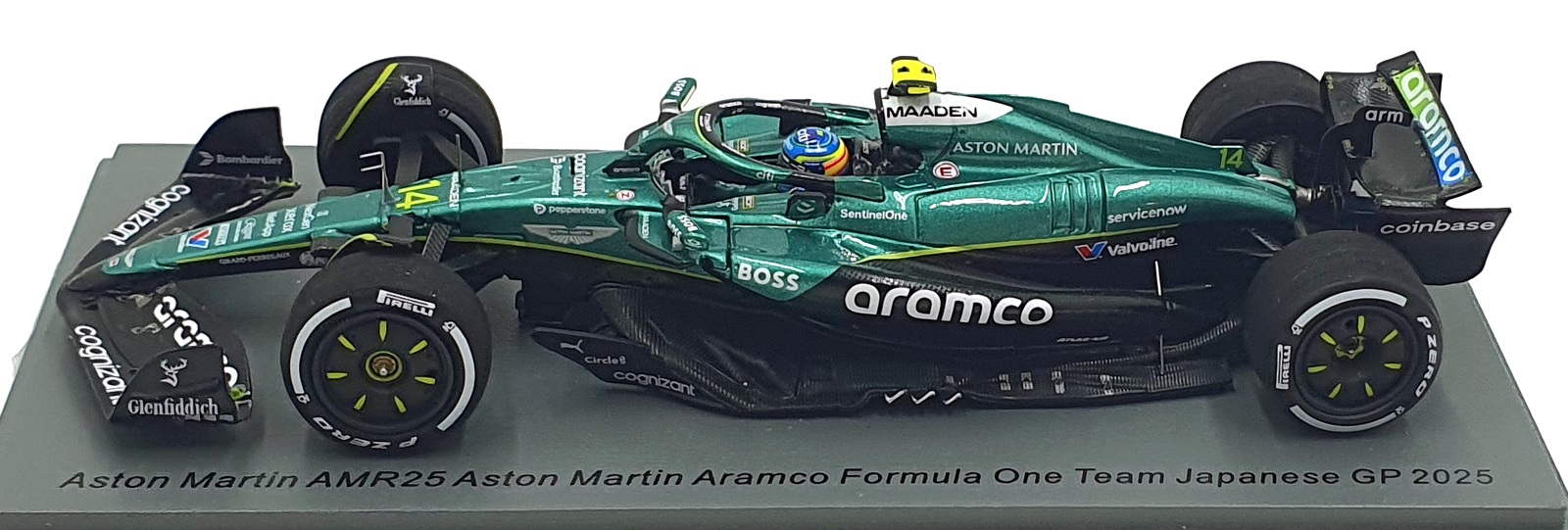 Spark 1/43 Scale S9589 - F1 Aston Martin AMR25 #14 Japanese GP