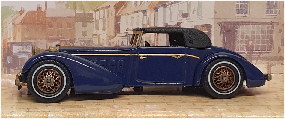 Matchbox Appx 10cm Long Diecast YY017A/D - Hispano Suiza - Blue/Black