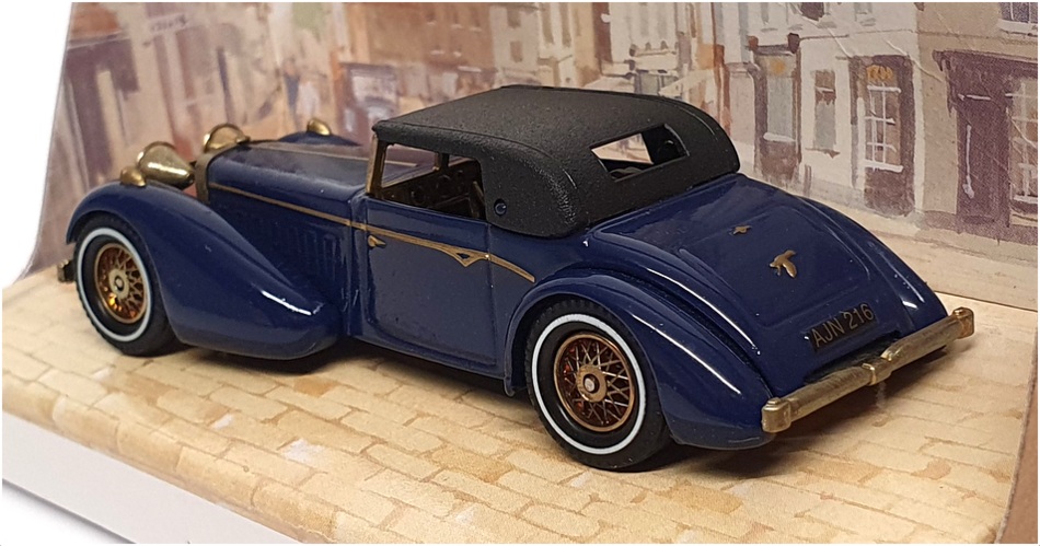 Matchbox Appx 10cm Long Diecast YY017A/D - Hispano Suiza - Blue/Black
