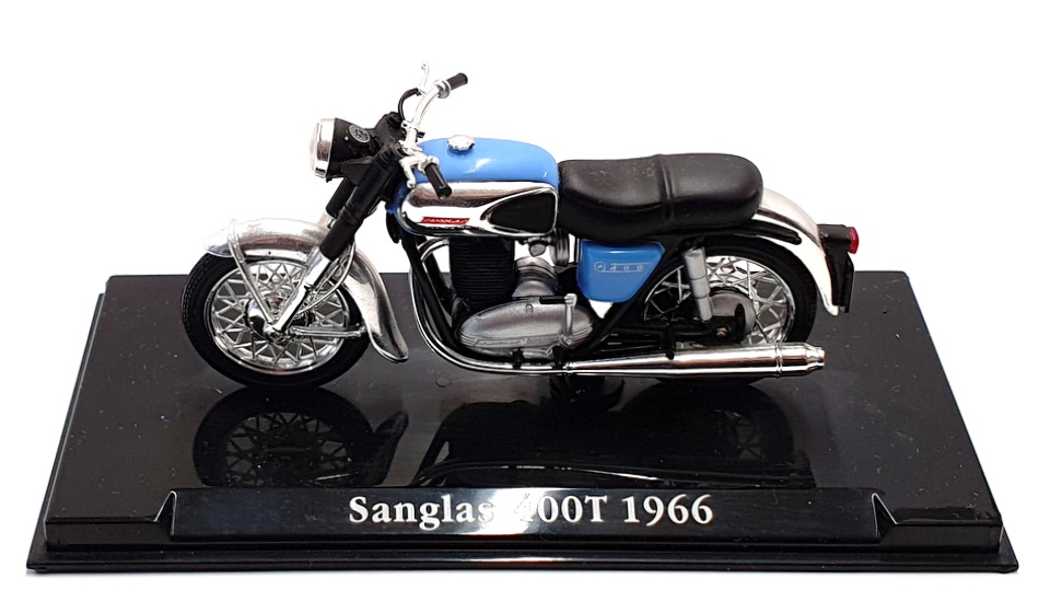 Atlas Editions 1/24 Scale 4 658 126 - 1966 Sanglas 400T Motorbike - Blue