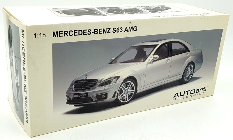 Autoart 1/18 Scale Diecast 76241 - Mercedes-Benz S63 AMG - Silver
