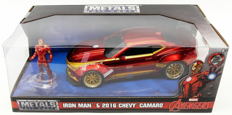 CHEVROLET CAMARO SS COUPE 2016 IRON MAN 1:32 Jada Toys Movie Die Cast