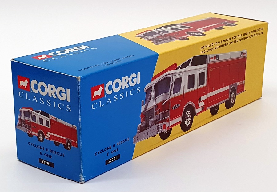 Corgi 1/50 Scale 52201 - E-One Cyclone Rescue Fire Engine - Red