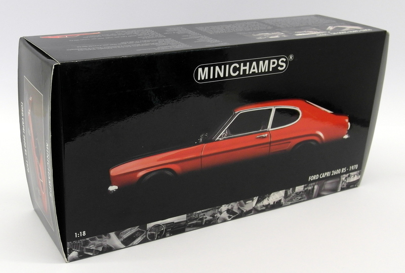 Minichamps 1/18 Scale - 180 089071 Ford Capri 2600 RS 1970 Red Black