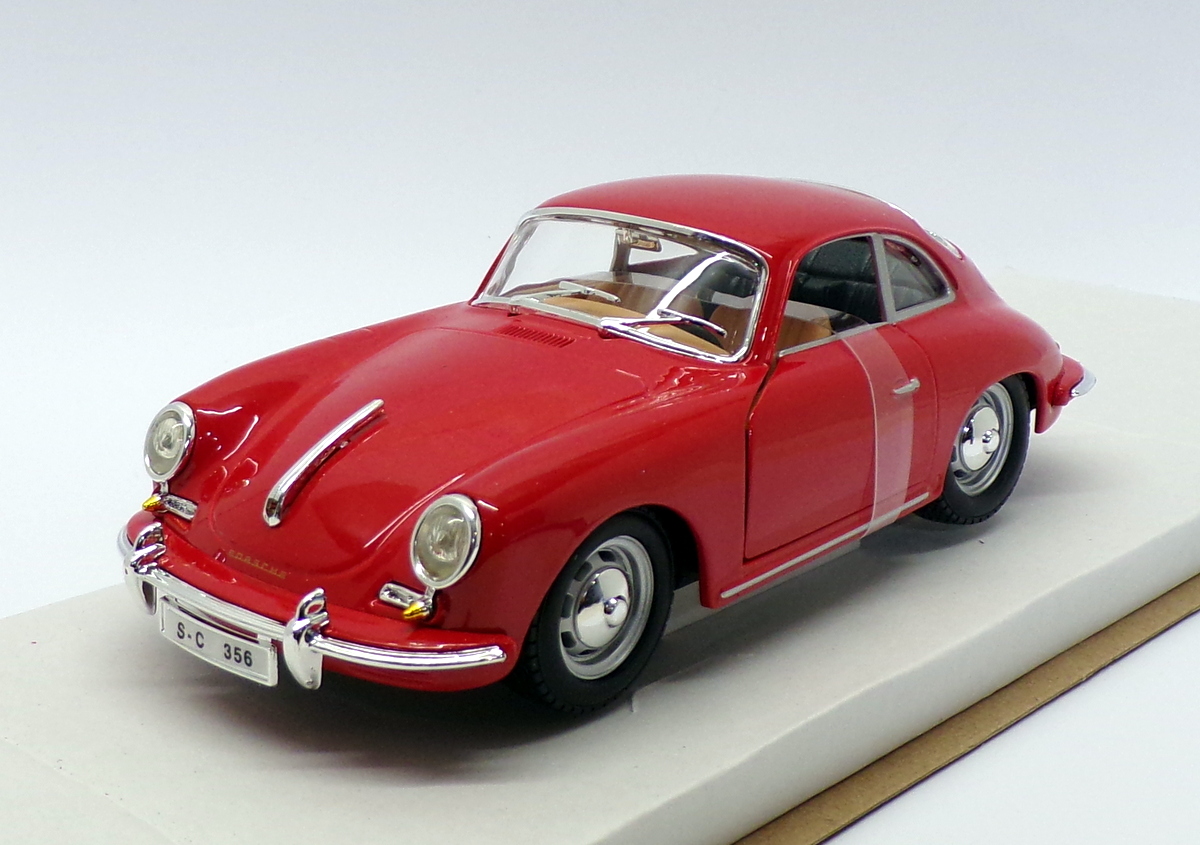 Burago 1/24 Scale 1822079 1961 Porsche 356B Coupe Red eBay