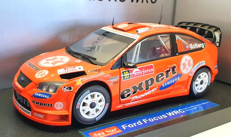 SUNSTAR 1/18 フォード フォーカス WRC '07 ラリー・ジャパン Ford Focus RS WRC 07 and 08 by sunstar new boxed 1:18 scale