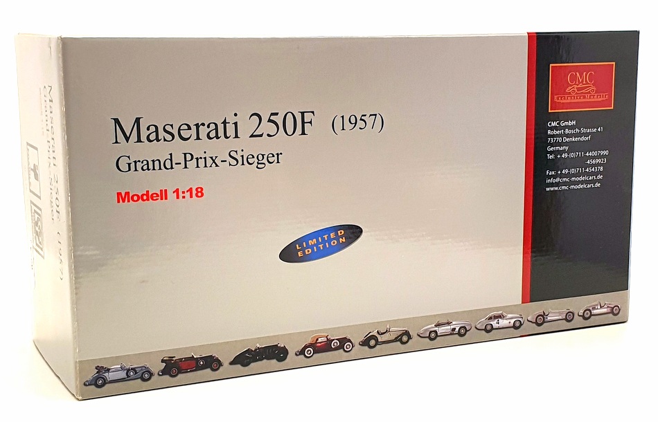 CMC 1/18 Scale M-064 - F1 Maserati 250F Grand-Prix-Siegar 1957