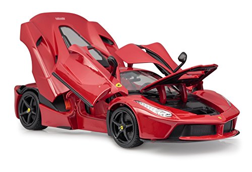 Burago 1/18 Scale Diecast 18-16001R Ferrari LaFerrari Supercar Red Black Wheels