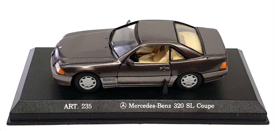 Detail Cars 1/43 Scale Diecast ART235 - Mercedes Benz 320 SL - Metallic Grey