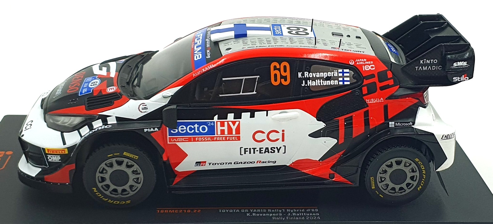 Ixo 1/18 Scale 18RMC218.22 - Toyota GR Yaris Rally1 Hybrid #69