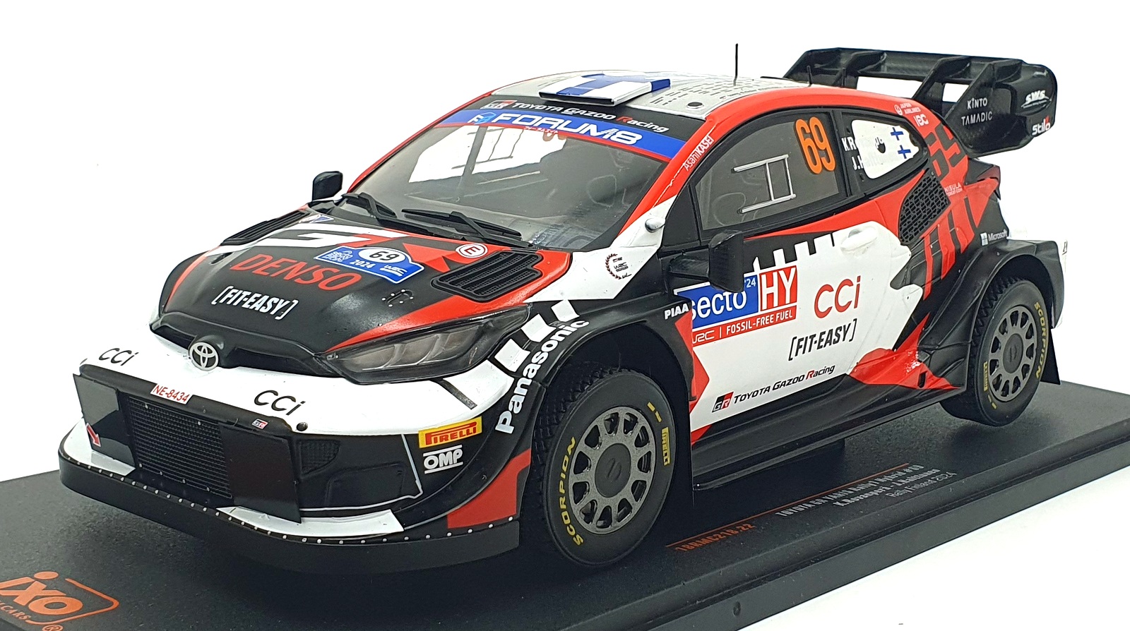 Ixo 1/18 Scale 18RMC218.22 - Toyota GR Yaris Rally1 Hybrid #69
