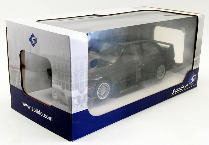 Solido 1/18 Scale Model Car S1801501 - BMW E30 Sport Evo - Black