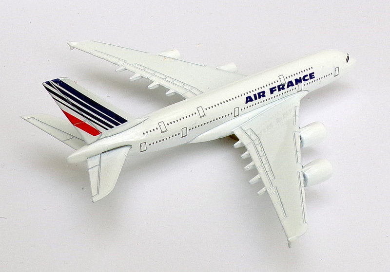Passenger Plane Model 15cm Wingspan PPM07 - Airbus A380 - Air France