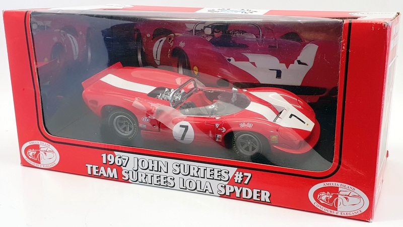 GMP 1/18 Scale Model Car 12004-1 - 1967 Lola Spyder John Surtees #7