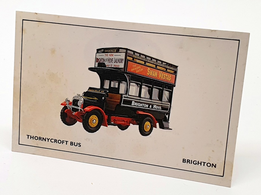 Corgi Appx 15cm Long Diecast 96986 - Thornycroft Bus - Brighton