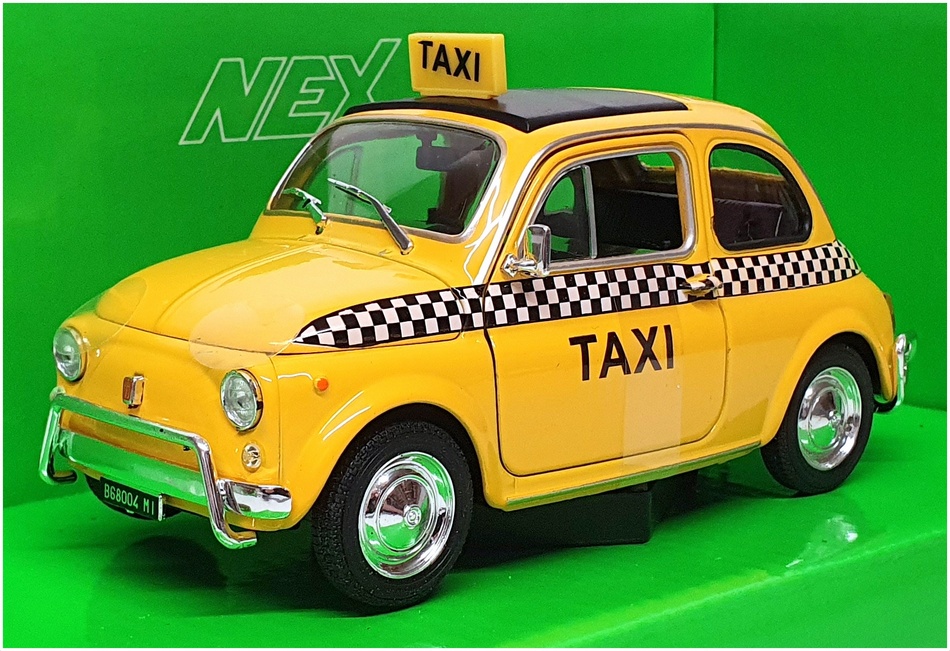 Welly NEX 1/24 Scale Diecast 22515TI-W - Nuova Fiat 500 Taxi