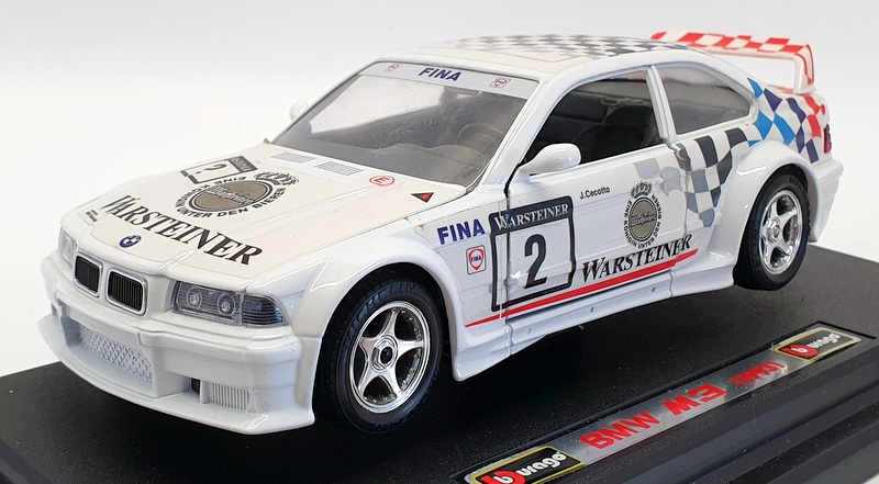 Burago 1/24 Scale Diecast 0544 - 1993 BMW M3 #2 - White