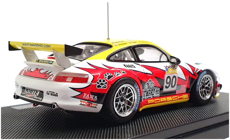 Ebbro 1/43 Scale 777 - White Lightning Racing Porsche 911 GT3 RSR Le Mans 2005