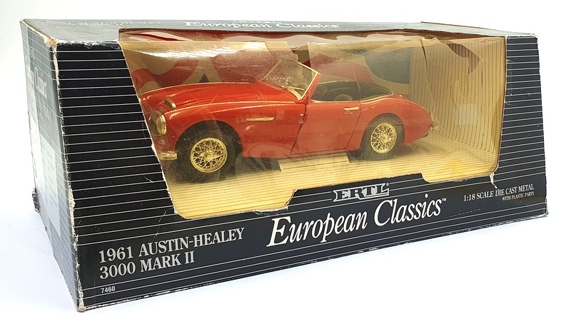 Ertl 1/18 Scale Diecast - 7460 1961 Austin Healey 3000 MK2 - Red