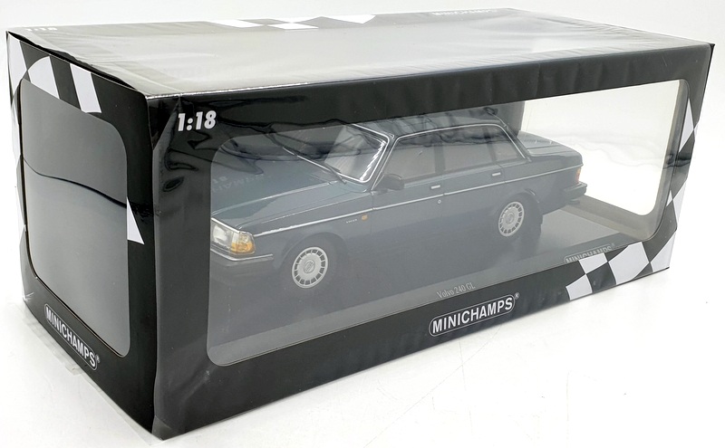 Minichamps 1/18 Scale Diecast 155 171407 - Volvo 240 GL 1986 - Petrol Met Minichamps 1/18 Scale Diecast 155 171407 - Volvo 240 GL 1986 - Petrol Met