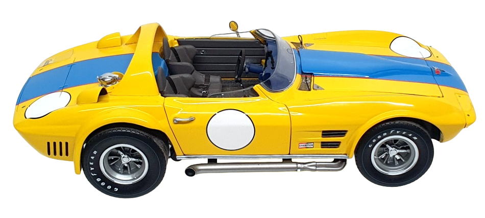 Exoto 1/18 Scale DC21823S - Chevrolet Corvette Grand Sport - Yellow/Blue Exoto 1/18 Scale DC21823S - Chevrolet Corvette Grand Sport - Yellow/Blue