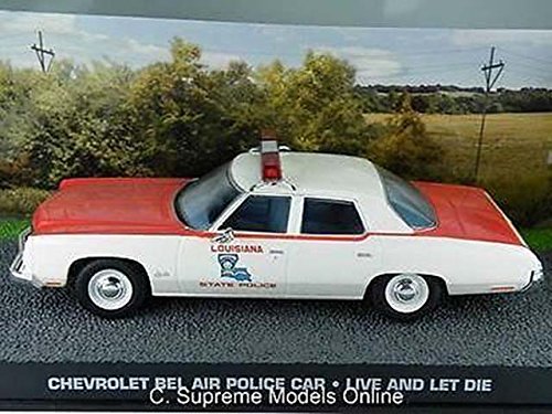 007 Fabbri 1/43 Scale 007 Bond Model Chevrolet Bel Air Police Car Live & Let Die