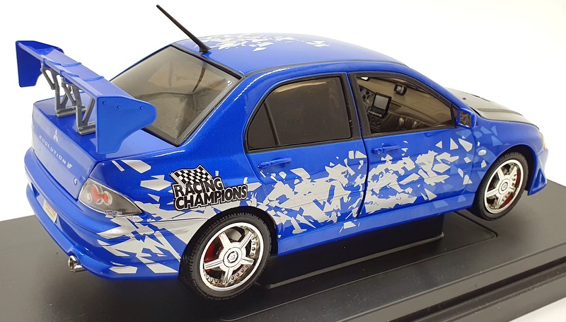 Ertl 1/18 scale Diecast 33700 - 2002 Mitsubishi Lancer Evolution VII - Blue