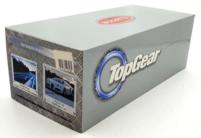Minichamps 1/18 Scale 519 101100 - Bugatti Veyron Top Gear - White/Blue Minichamps 1/18 Scale 519 101100 - Bugatti Veyron Top Gear - White/Blue