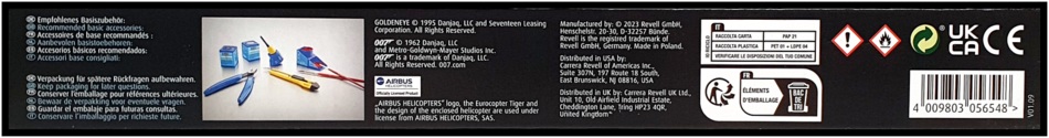 Revell 1/72 Scale Model Kit 05654 - Eurocopter Tiger Bond 007 Goldeneye