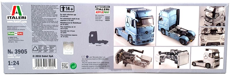 Italeri 1/24 Scale Kit 3905 - Mercedes Benz Actros MP4 Truck 2