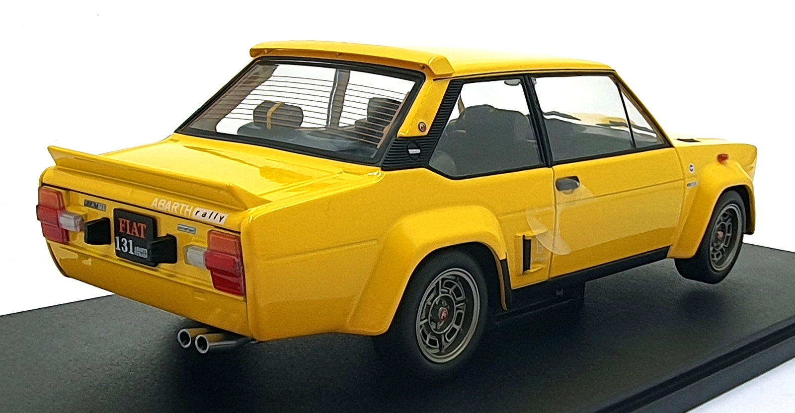 Solido 1/18 Scale Diecast S1806006  - 1980 Fiat 131 Abarth - Yellow