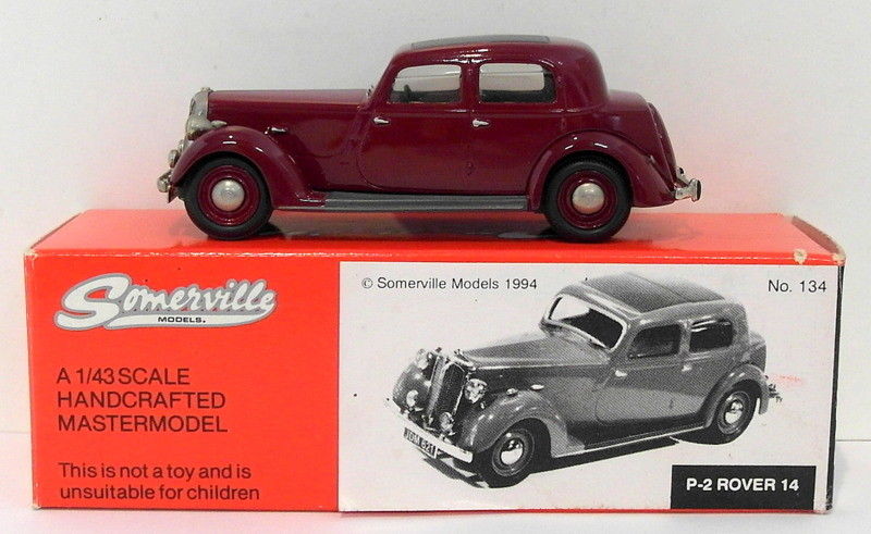 ミニカー Somerville 1/43 rover14 1938 no.134 Somerville Models 1/43 Scale 134 - P-2 Rover 14 - Maroon | eBay