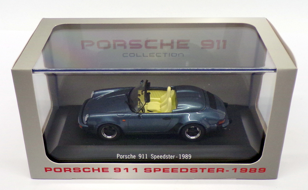 Atlas Editions 1/43 Scale 7114015 - 1989 Porsche 911 Carrera 4S - Met Blue