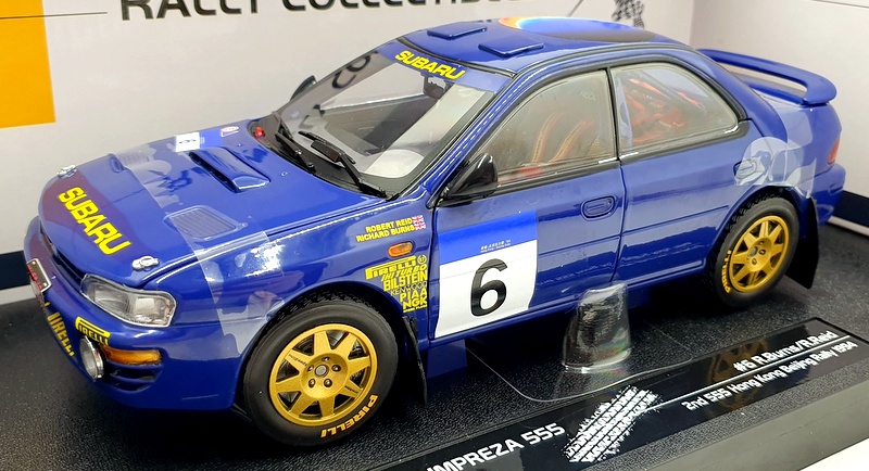 Sun Star 1/18 Scale Diecast 5526 Subaru Impreza 555 #6 R.Burns Hong Kong 1994