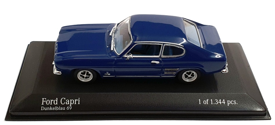 Minichamps 1/43 Scale Diecast 430085502 - 1969 Ford Capri - Dk Blue